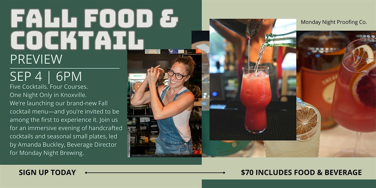 Fall Food & Cocktail Preview at Proofing Co.