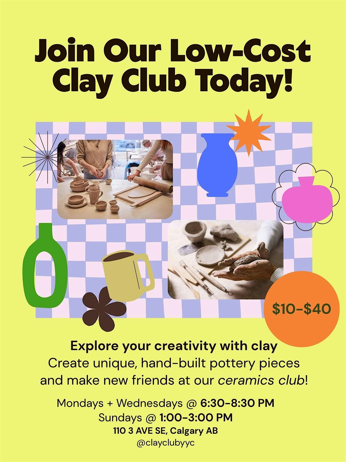 Clay Club DROP-IN 4 Kids