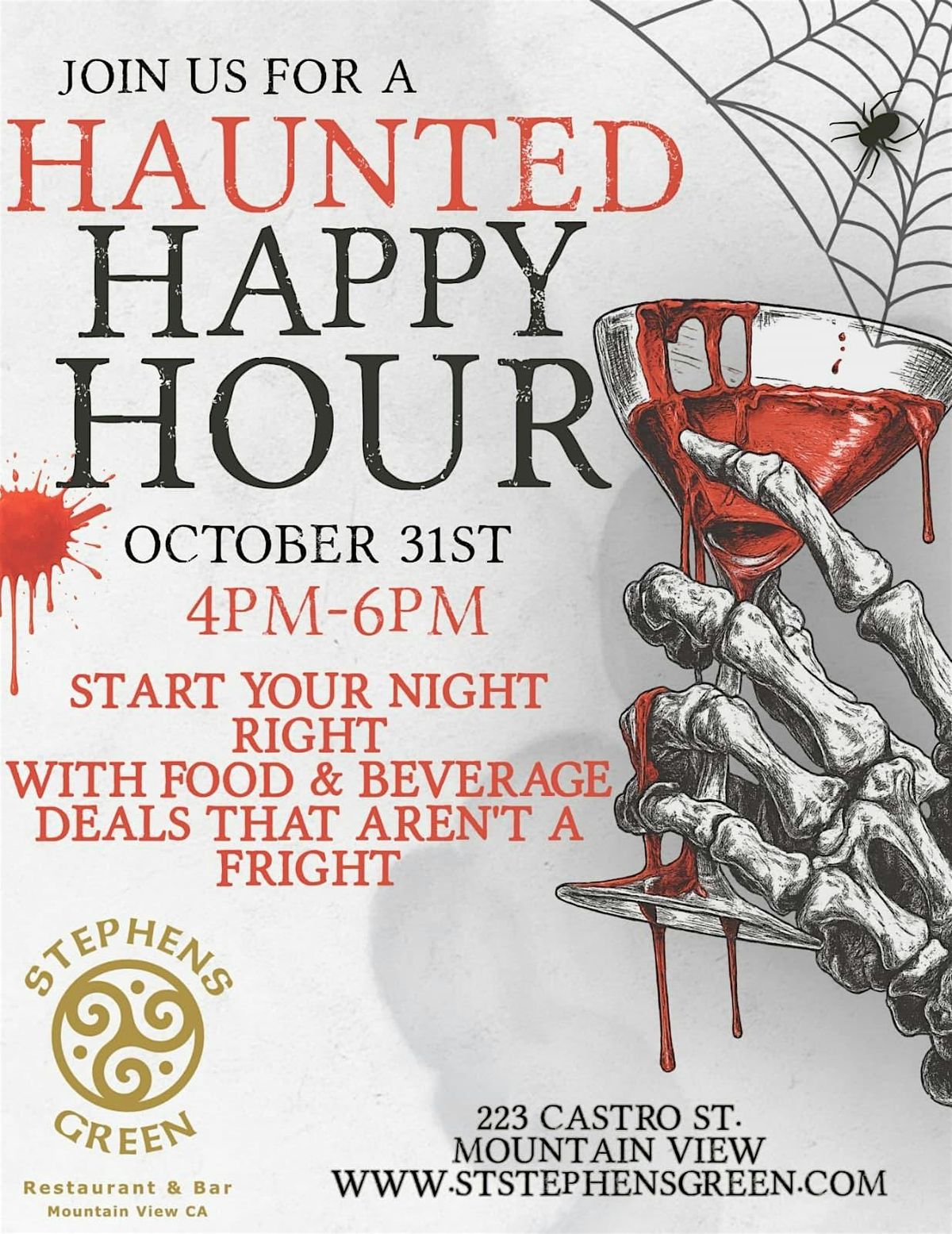 Hunted Happy Hours in Stephen\u2019s Green irish pub