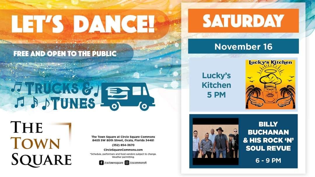 Trucks & Tunes with Lucky's Kitchen & Billy Buchanan and his Rock 'n Soul Revue