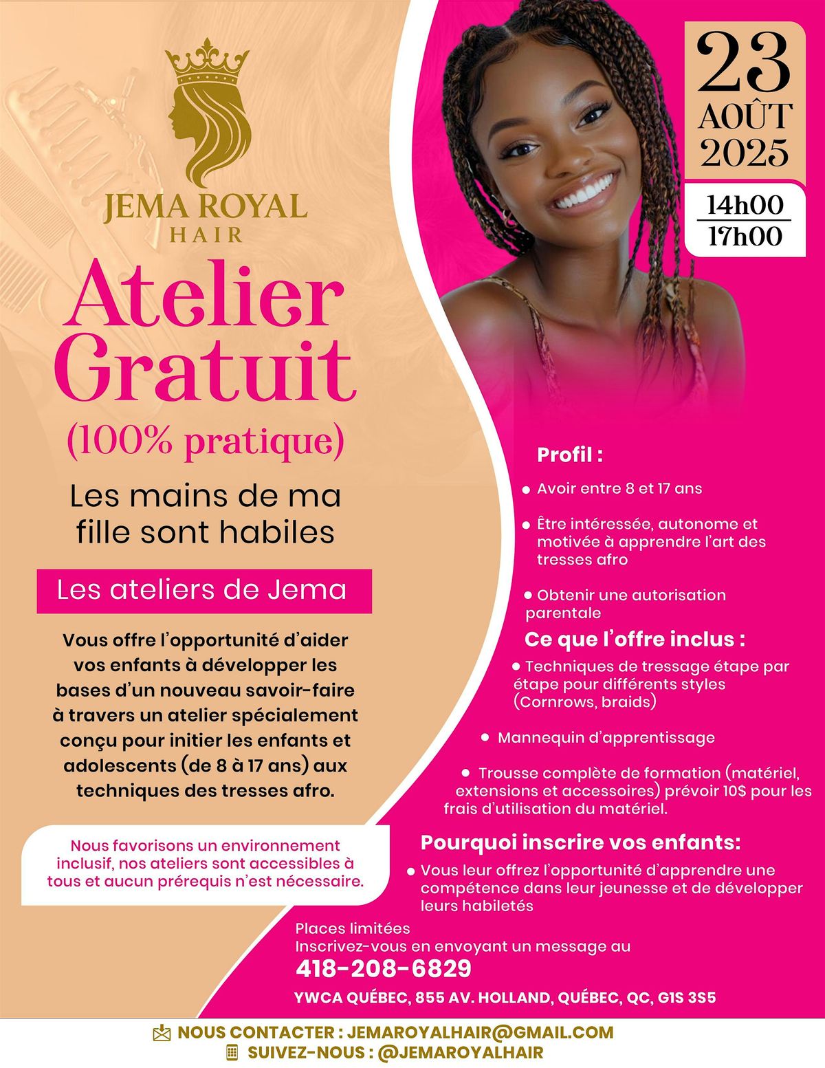Atelier de formation pratique aux tresses afro
