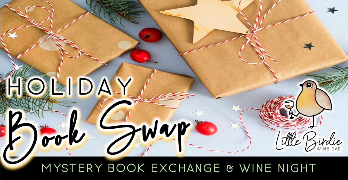 Holiday Book Swap | Mystery Book Exchange & Wine Night