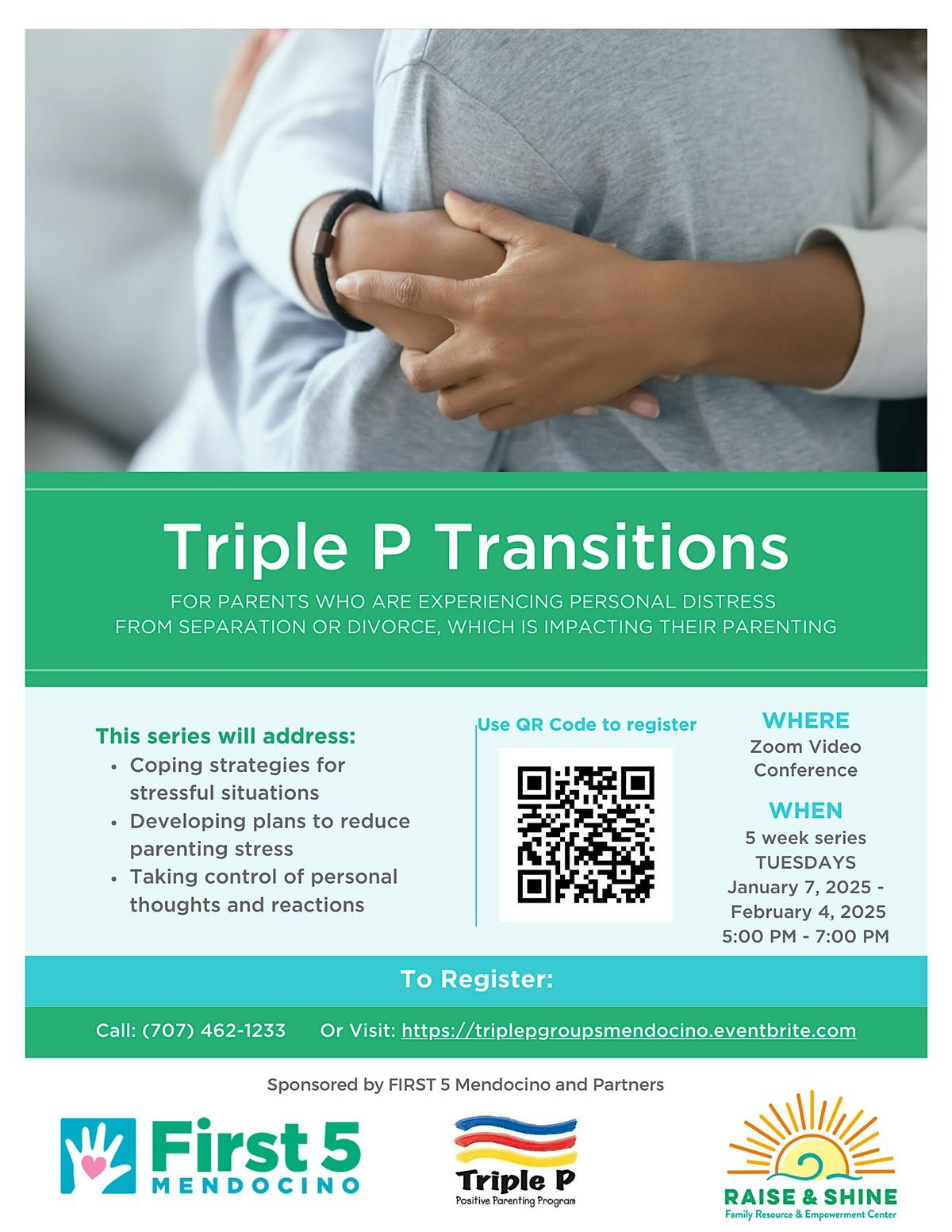 Family Transitions Triple P-Video Conference [January 7 - February 4, 2025]