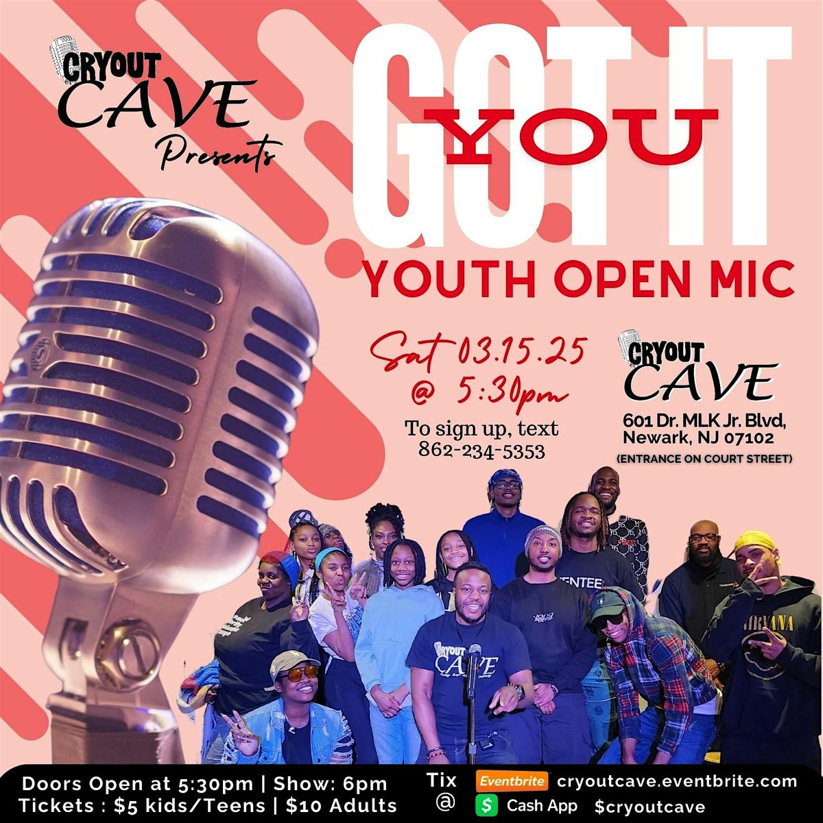 "YOU GOT IT" Youth Open Mic Night