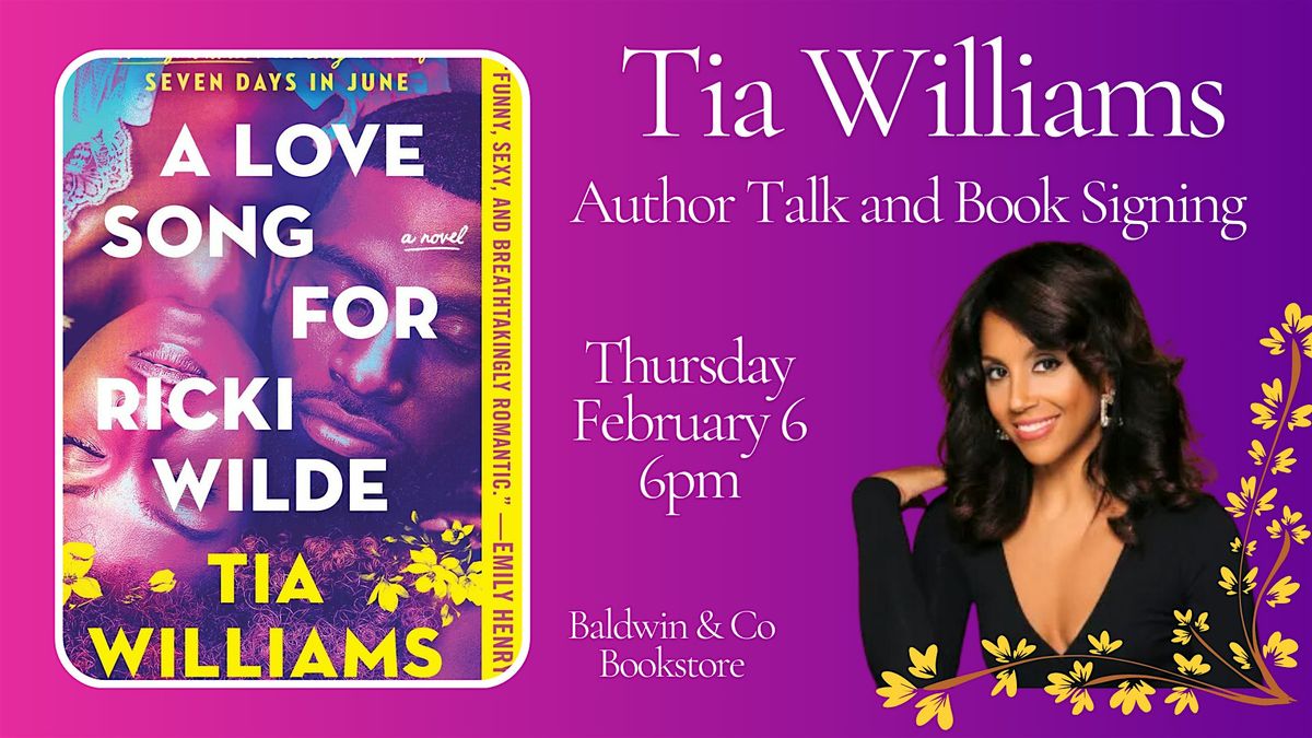 Tia Williams Author Talk and Book Signing