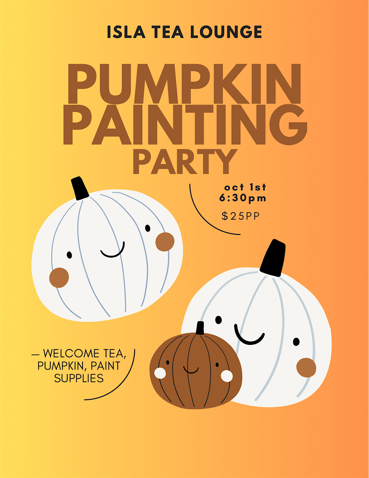 Pumpkin Painting Party