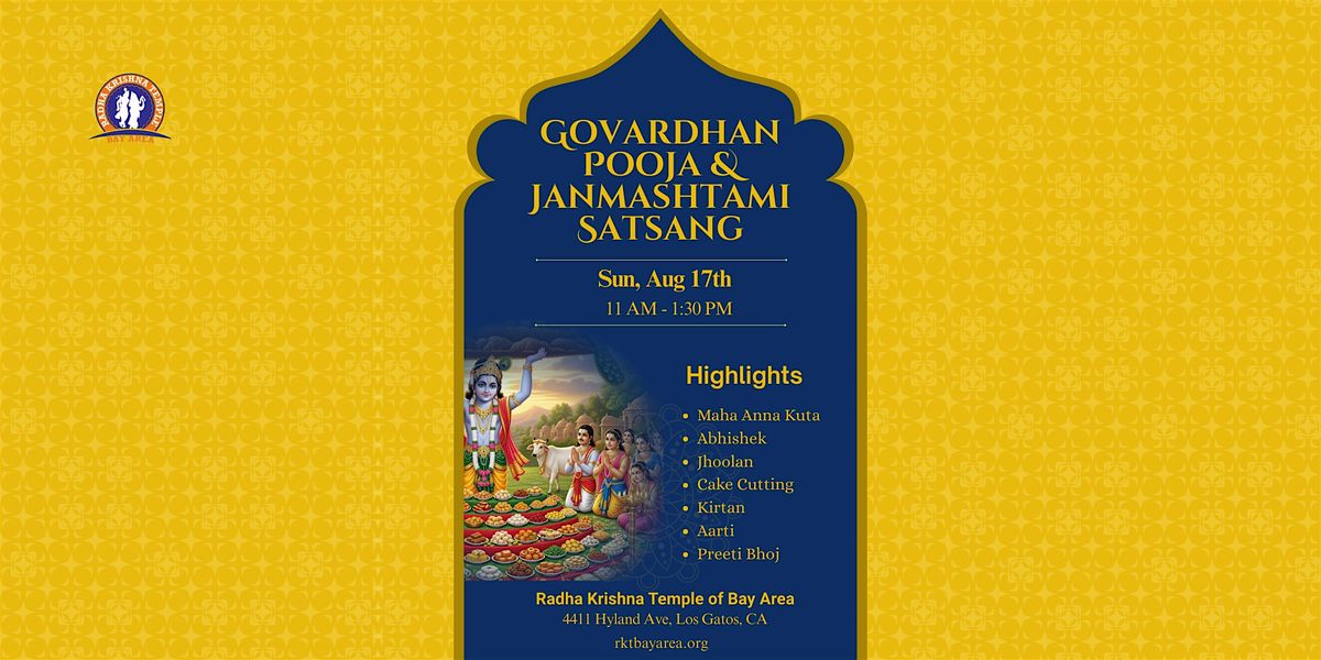 Govardhan Pooja & Janmashtami Satsang