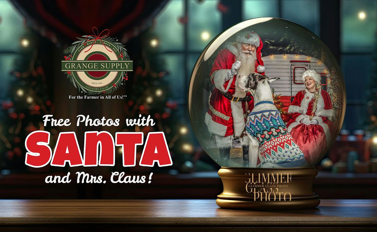 Free Photos with Santa and Mrs. Claus!