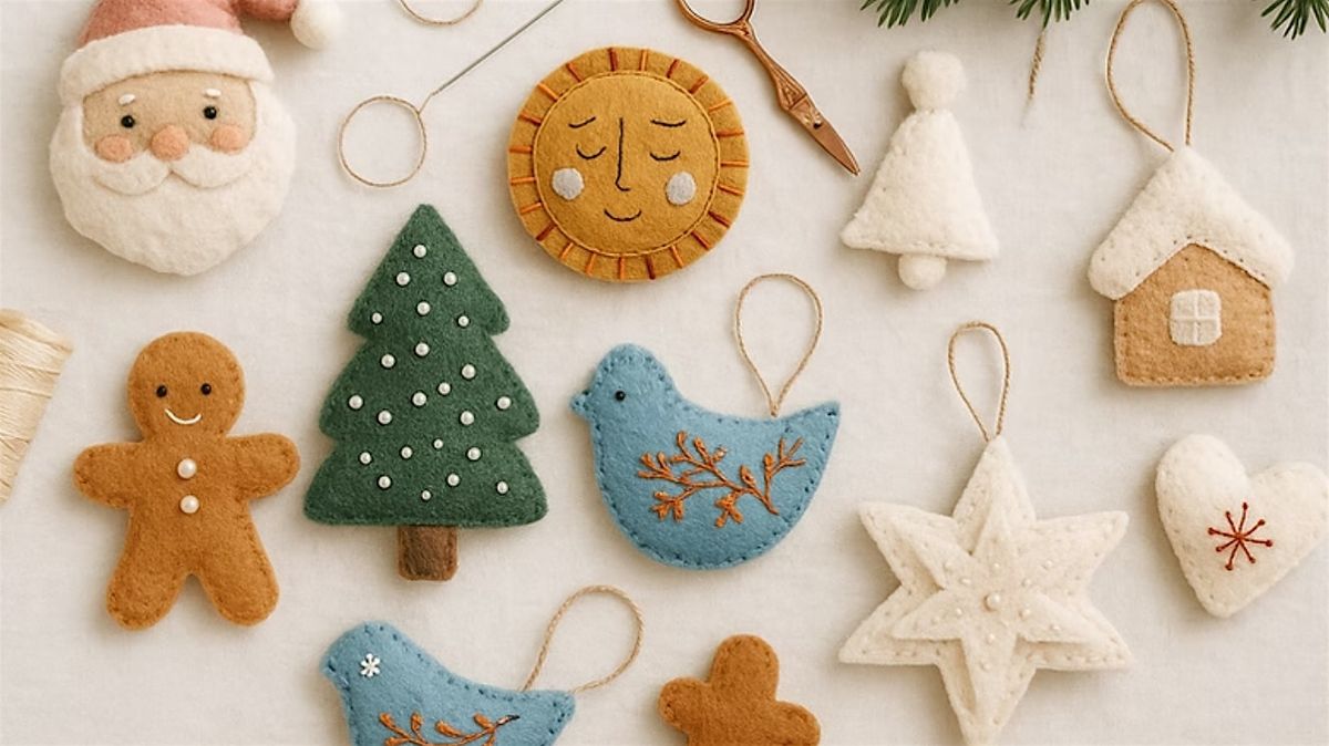 Cozy Christmas Ornament Workshop \u2702\ufe0f\u2728
