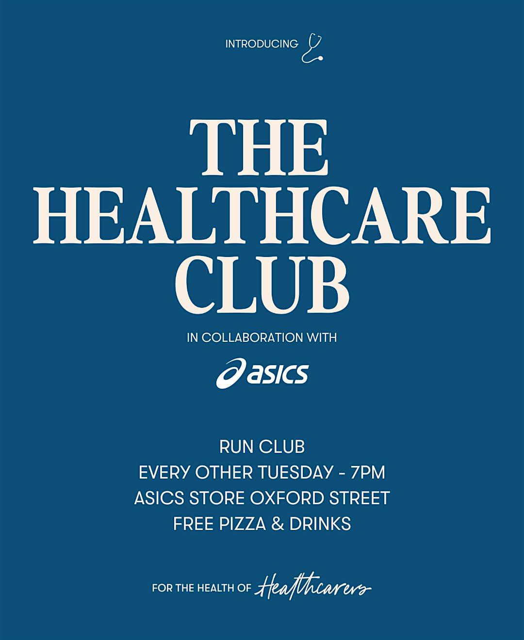 The Healthcare Club X ASICS (+free pizza)