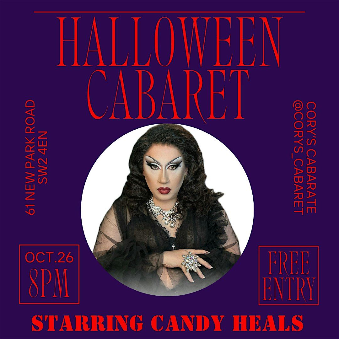 Spookalicious Halloween Cabaret starring CANDY HEALS