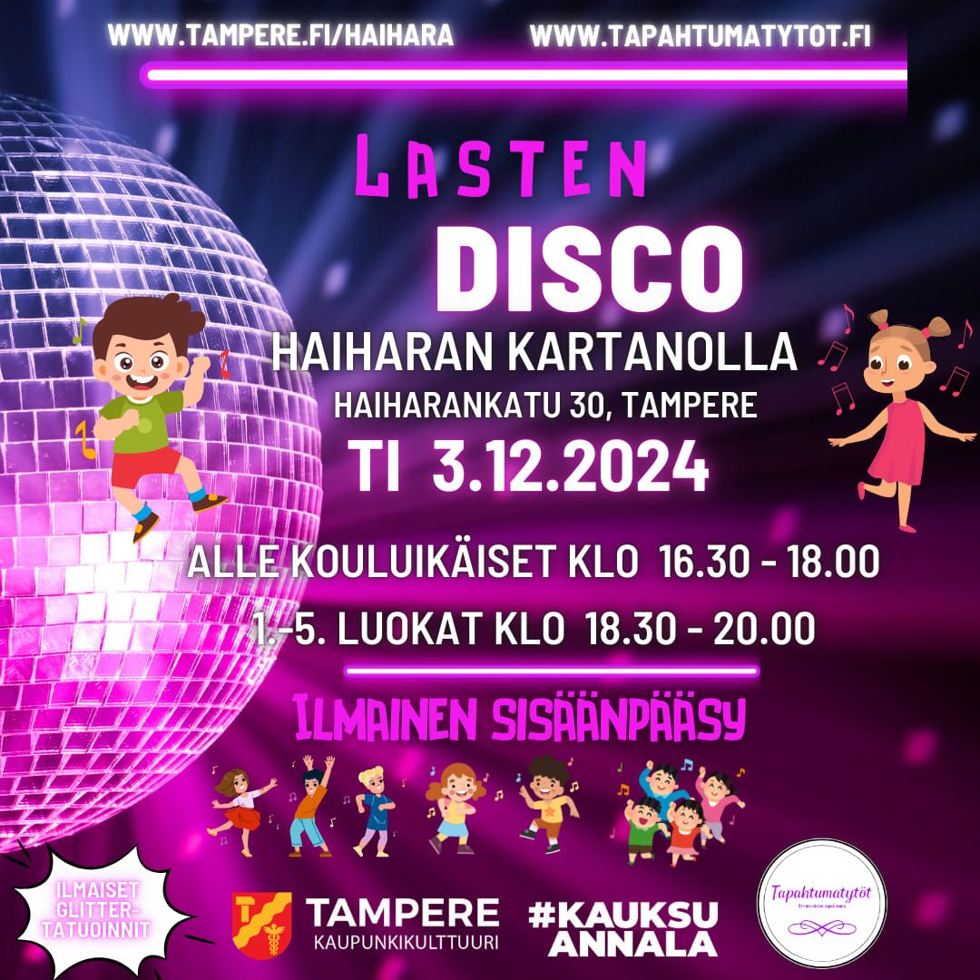 Lastendisco Haiharan Kartanolla