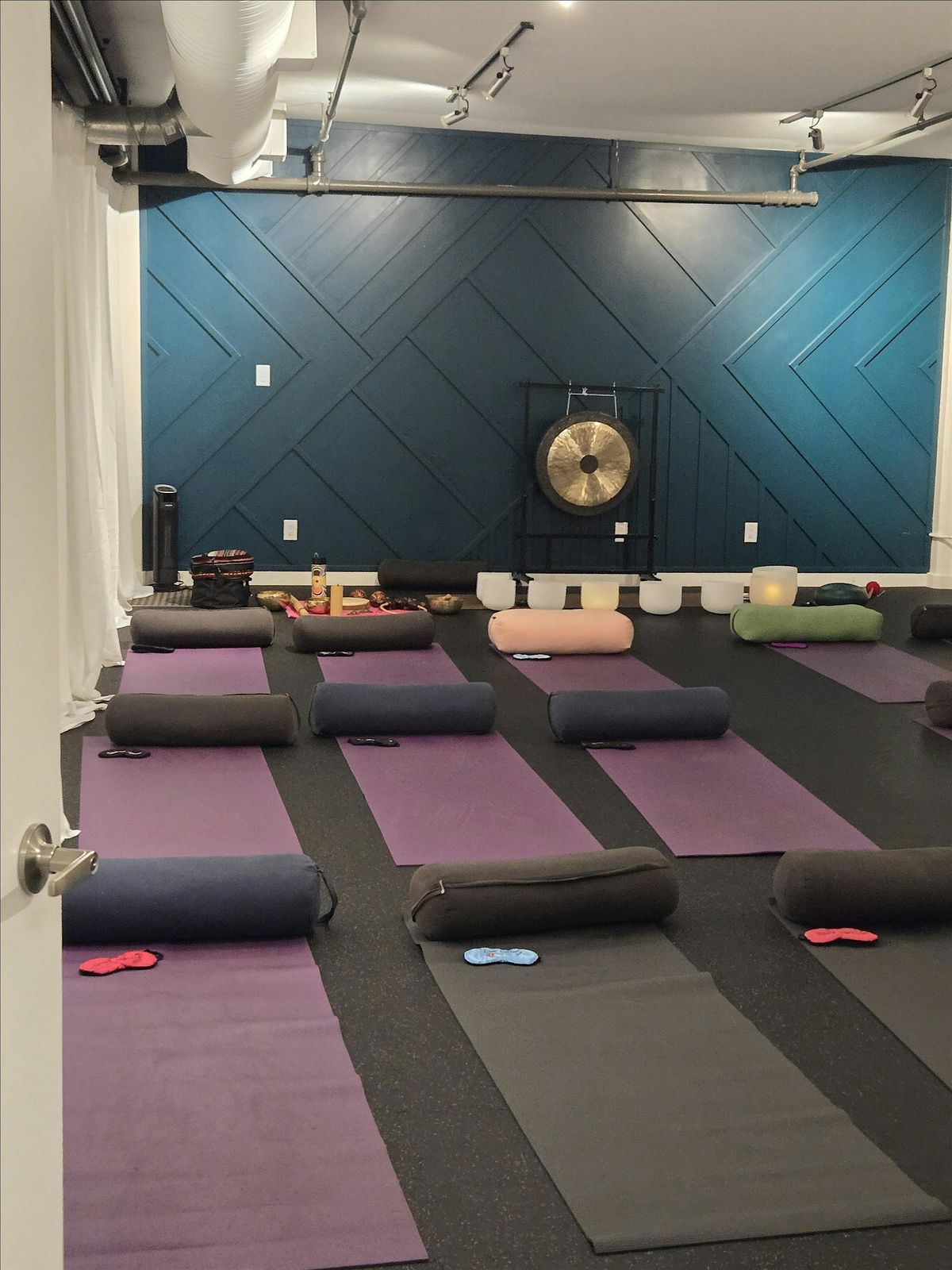 Restorative yoga and sound bath