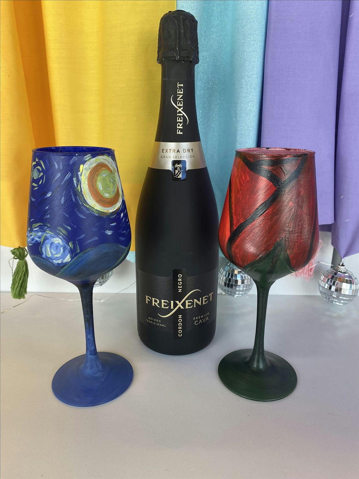 \u201cLast Minute Gift\u201d Hand-Painted Wine Glass Class