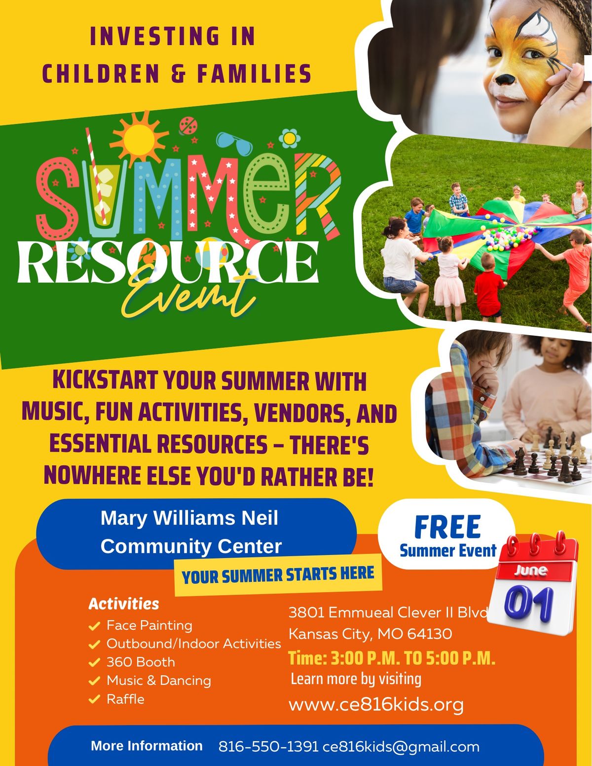 Investing in Children & Families Summer Resource Event 