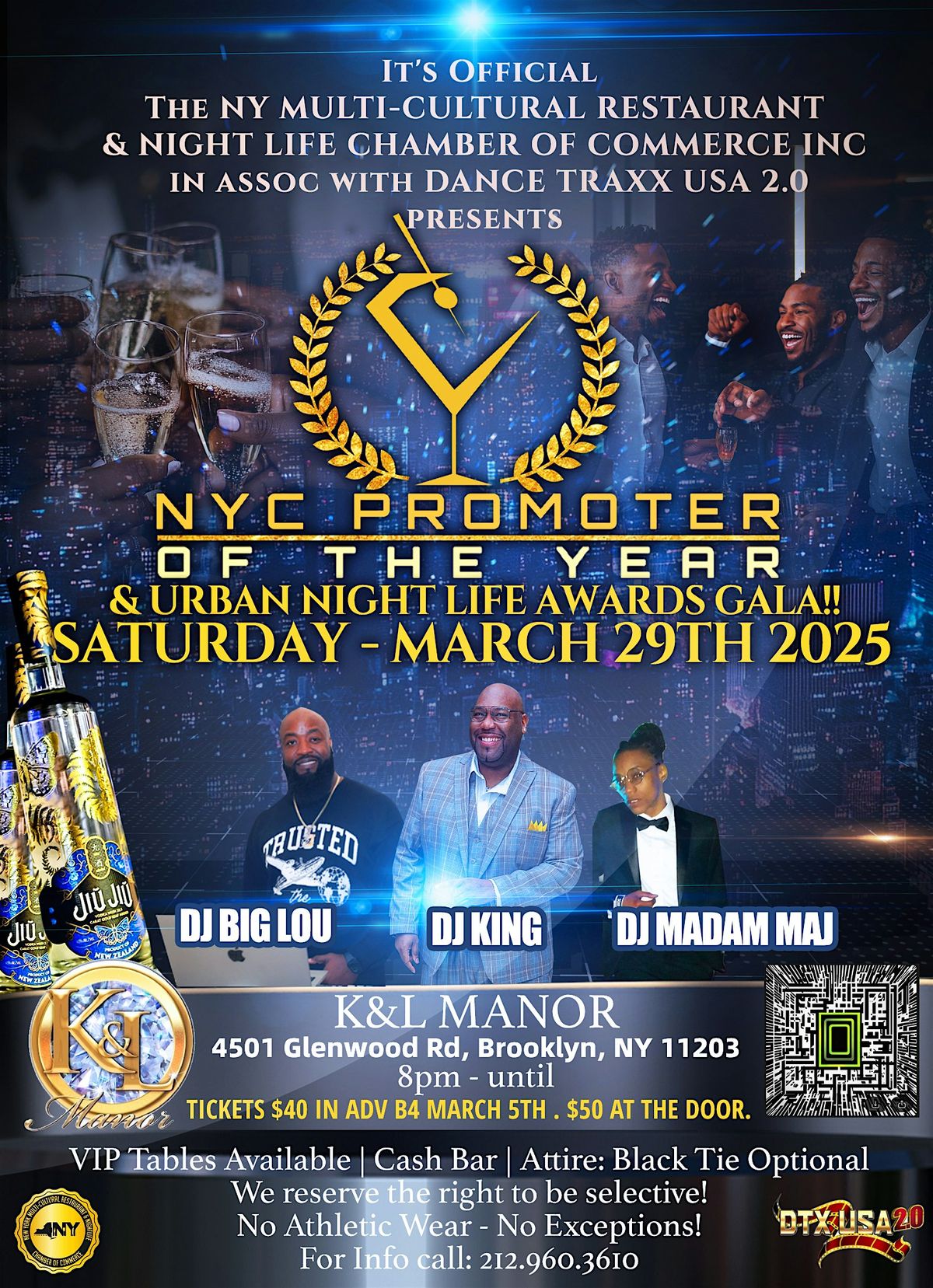 NY PROMOTER OF THE YEAR  & BEST OF THE URBAN NIGHTLIFE AWARDS