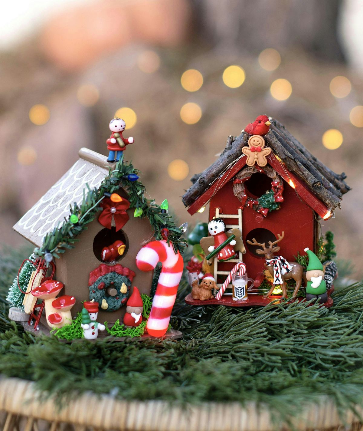 Make your own Holiday Gnome Home Miniature craft workshop