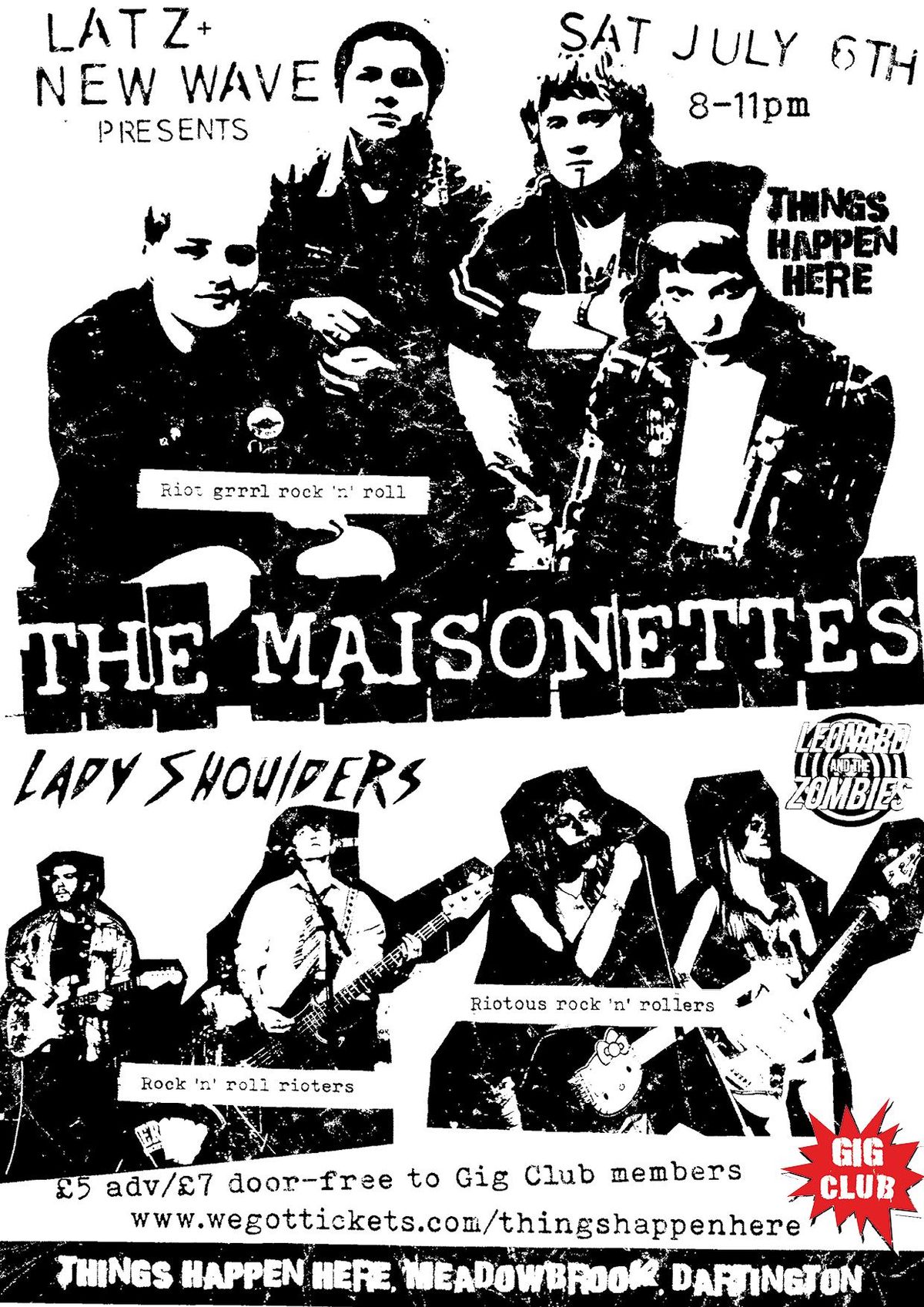 THE MAISONETTES PLUS LADY SHOULDERS & LEONARD AND THE ZOMBIES