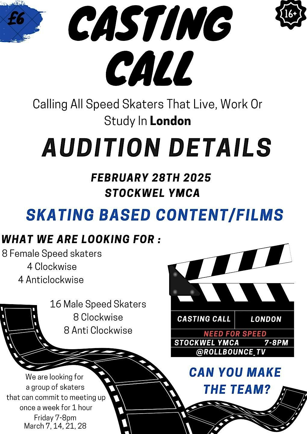 Rollbounce TV Casting Call (London)