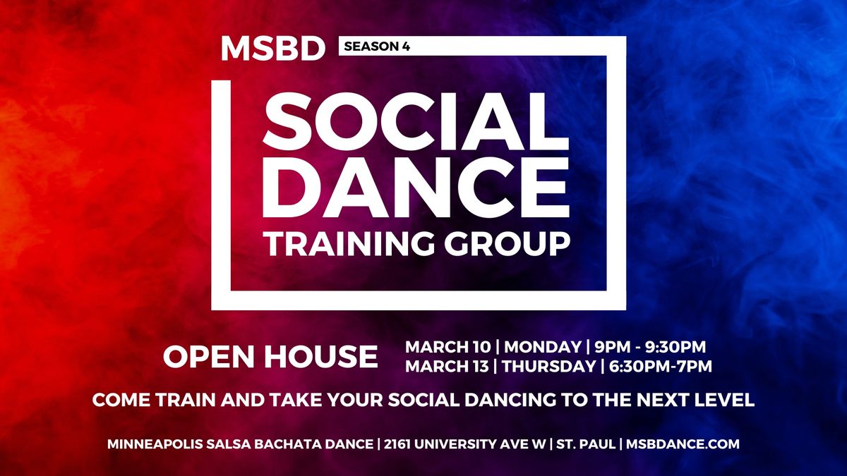 MSBD SOCIAL DANCE TRAINING | OPEN HOUSE