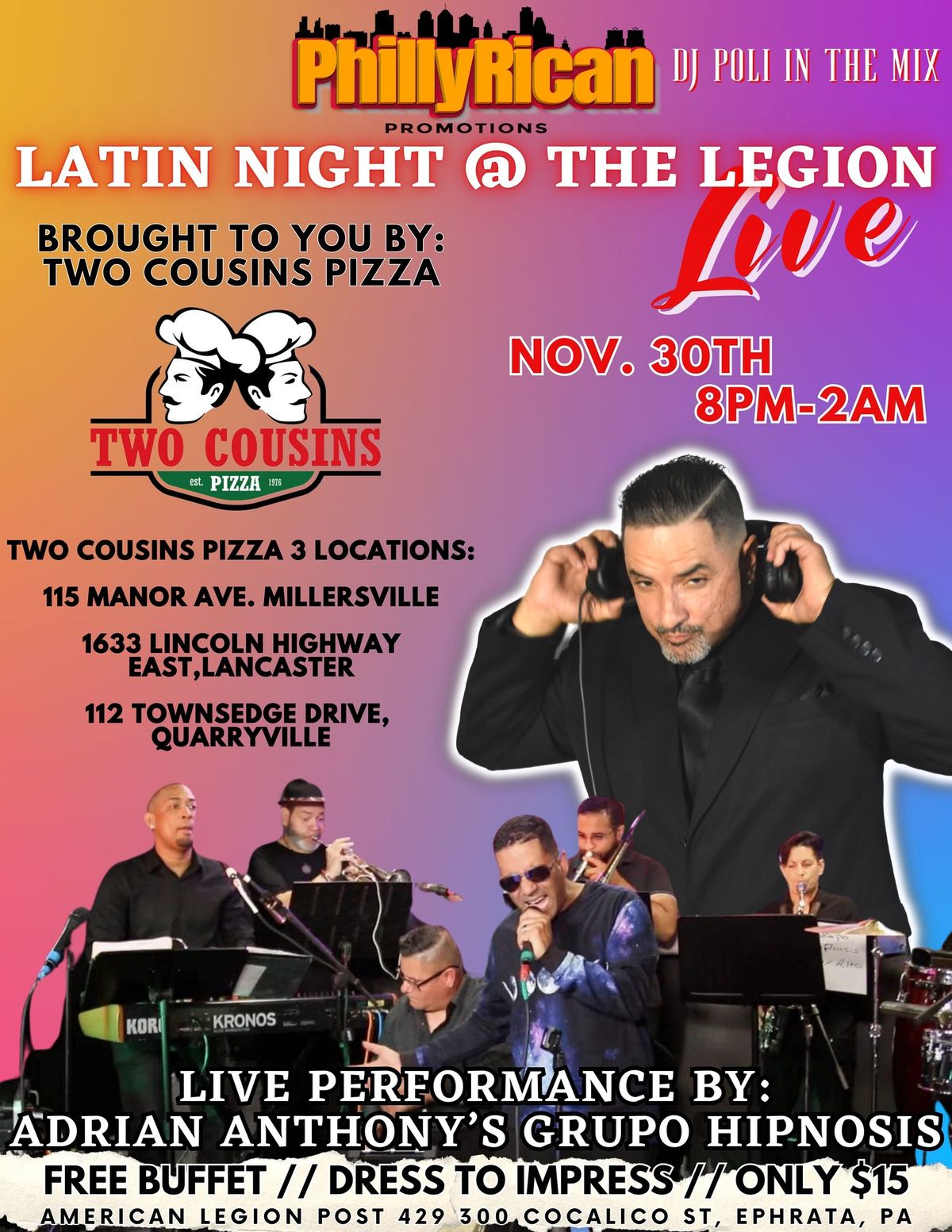 Latin Night at The Legion \u201cLIVE\u201d!