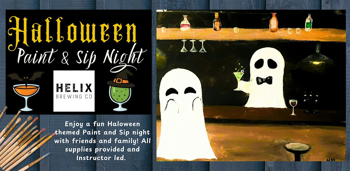 Here for the BOOS - Halloween Paint and Sip