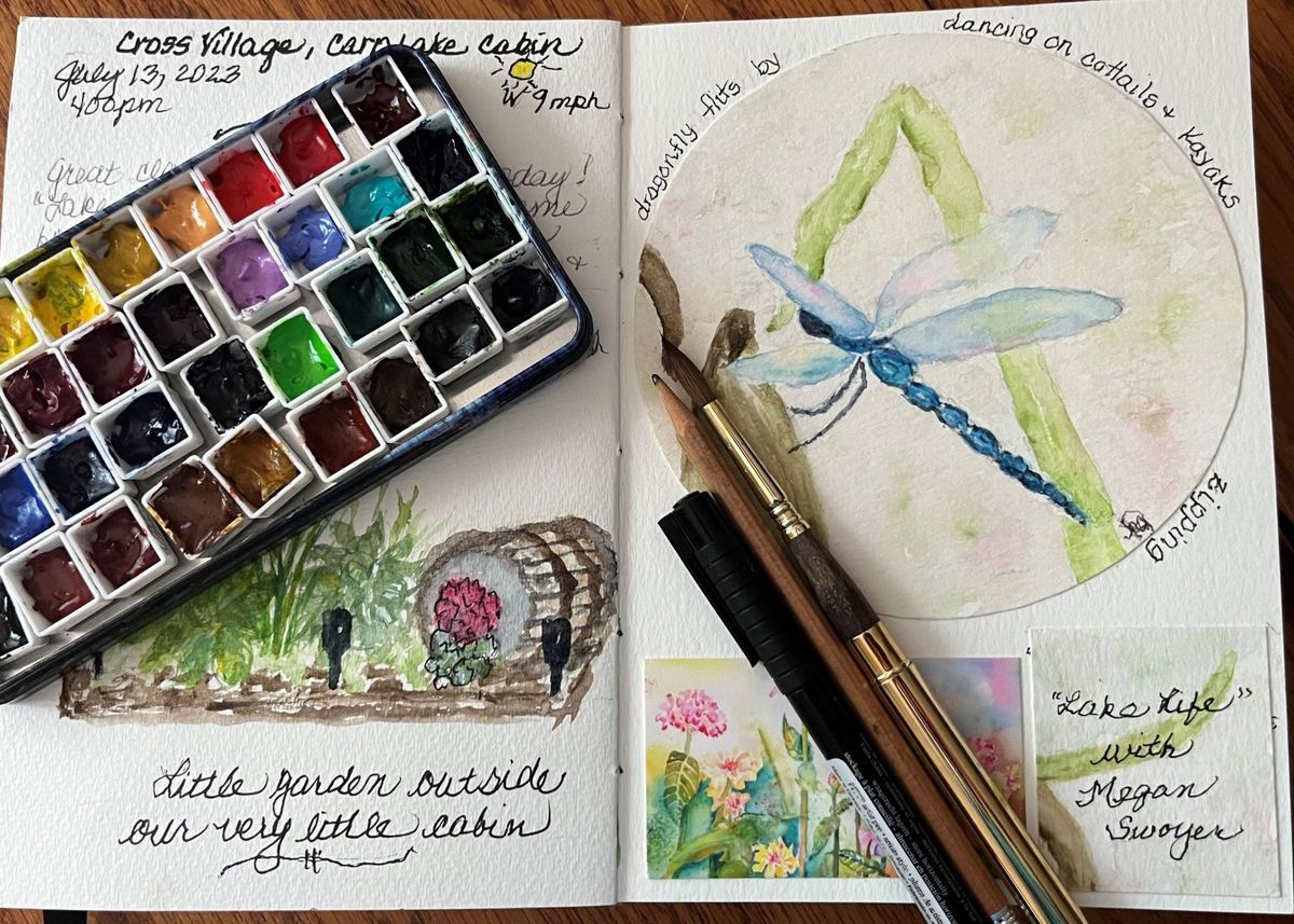 WATERCOLOR JOURNALING IN NATURE with Julie Raabe Gentry \u2013 Saturday, March 15, 2025 - 10am-1pm