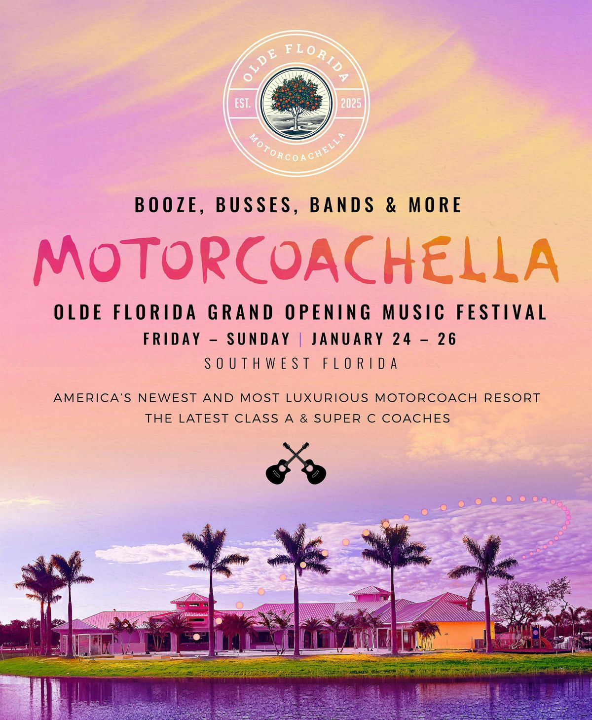 Olde Florida Motorcoach - Coachella Pickleball Tourney