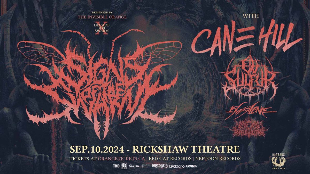 SIGNS OF THE SWARM + GUESTS. September 10th at the Rickshaw