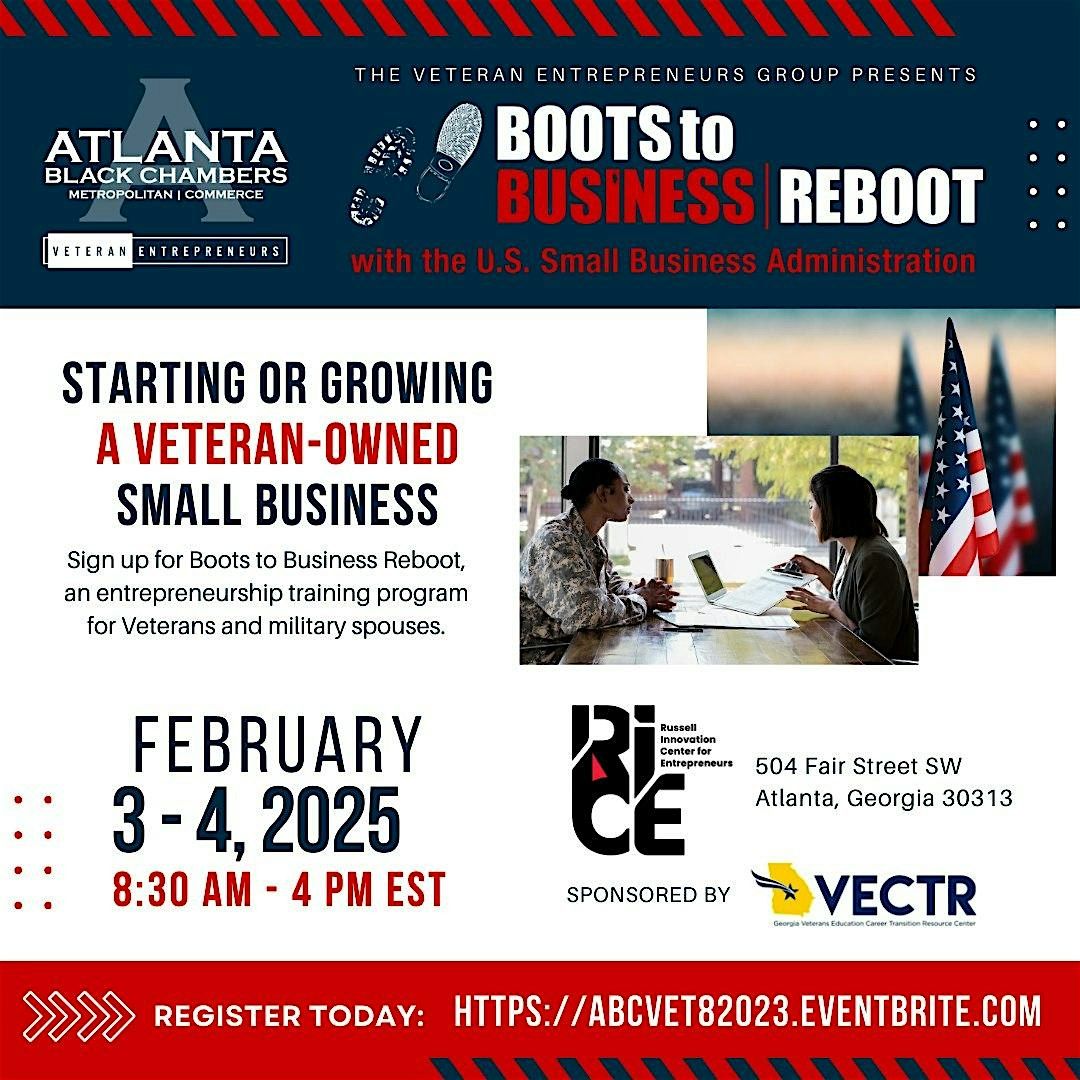 Boots to Business | Reboot Hosted by ABC Veteran Entrepreneurs Group