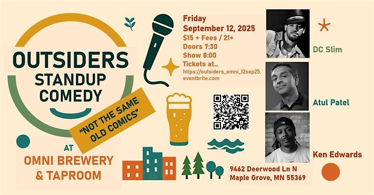 Outsiders Standup Comedy at Omni Brewery & Taproom in Maple Grove