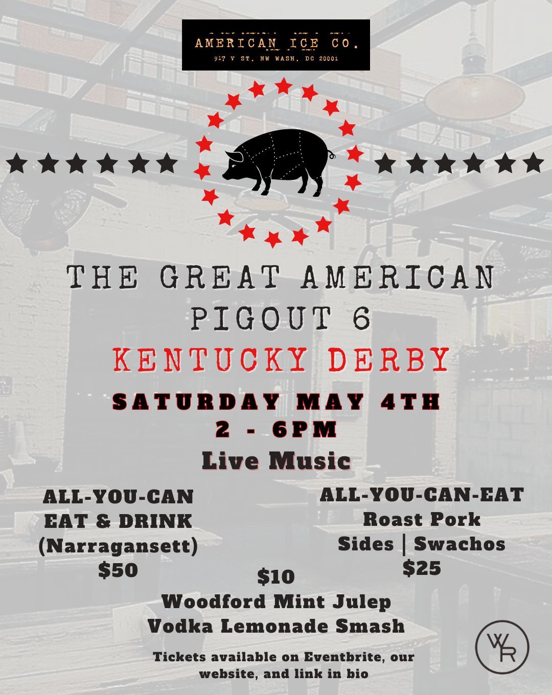 Derby Day Pig Roast at American Ice Co. 