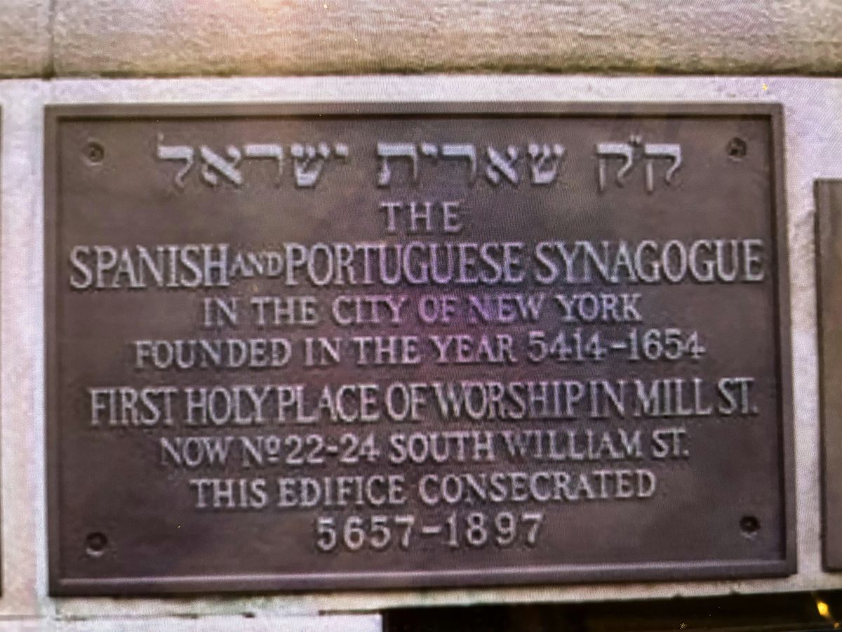 Walking Tour of Jewish New Amsterdam