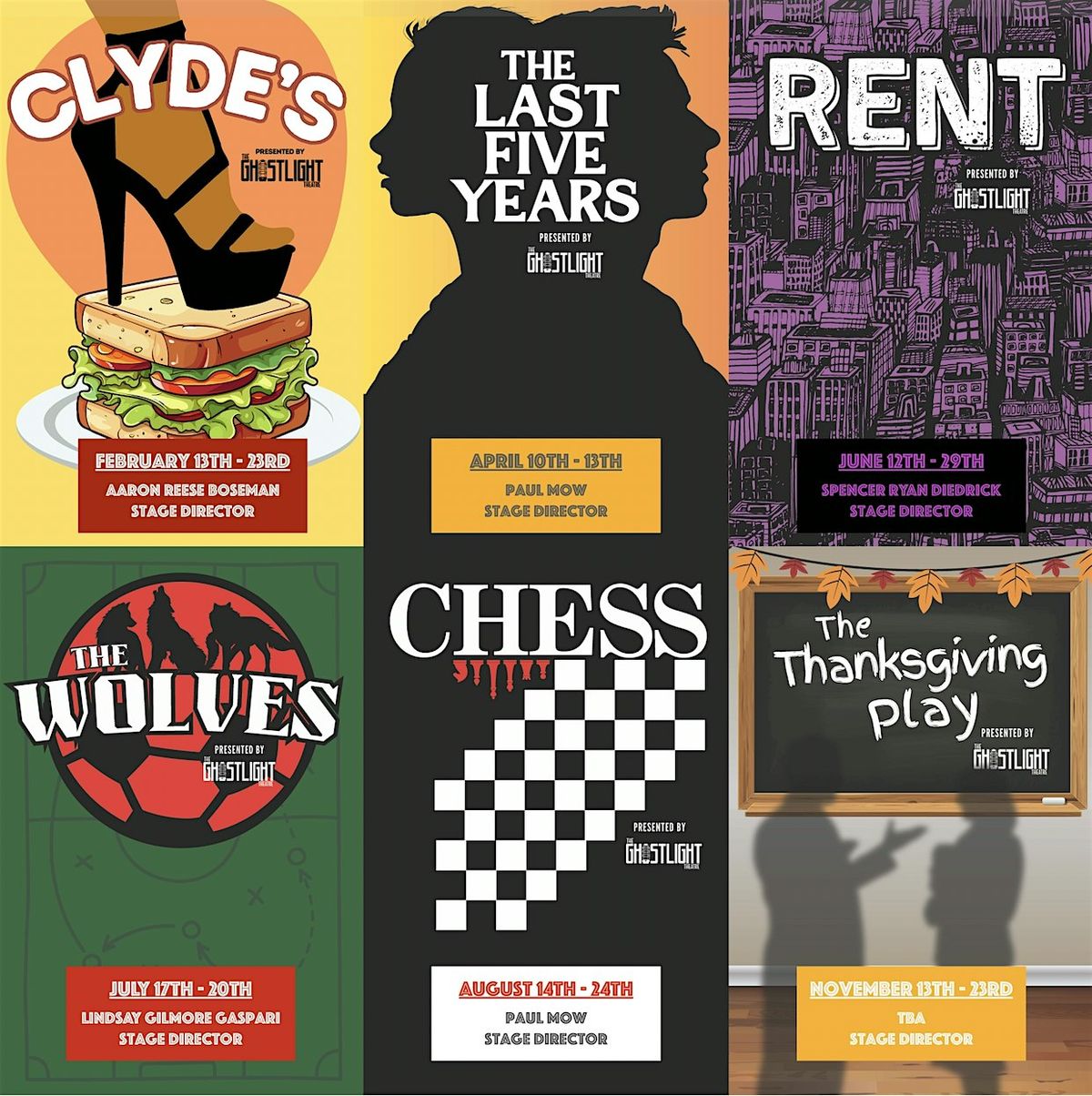 2025 GhostLight Theatre Season Subscriptions (5 ticket package)