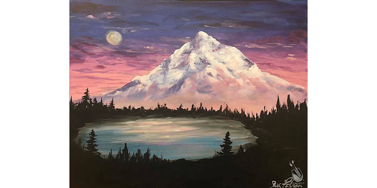 Sunset Mountains and Lake - Paint and Sip in Denver | Classpop!\u2122