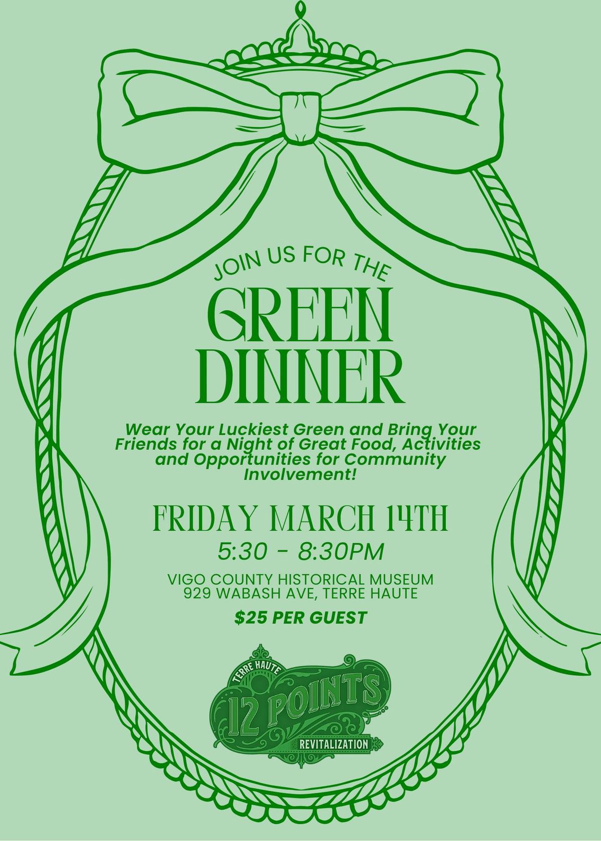 GREEN DINNER - Give Green for the Community