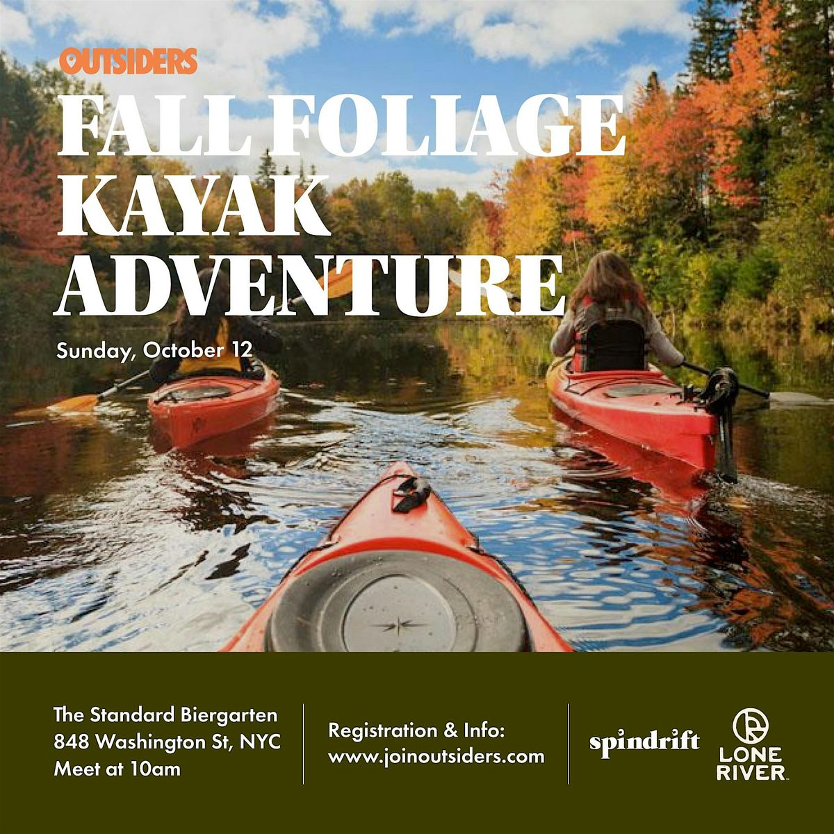 Fall Foliage Kayak Adventure, The Standard Biergarten, New York, 12 ...
