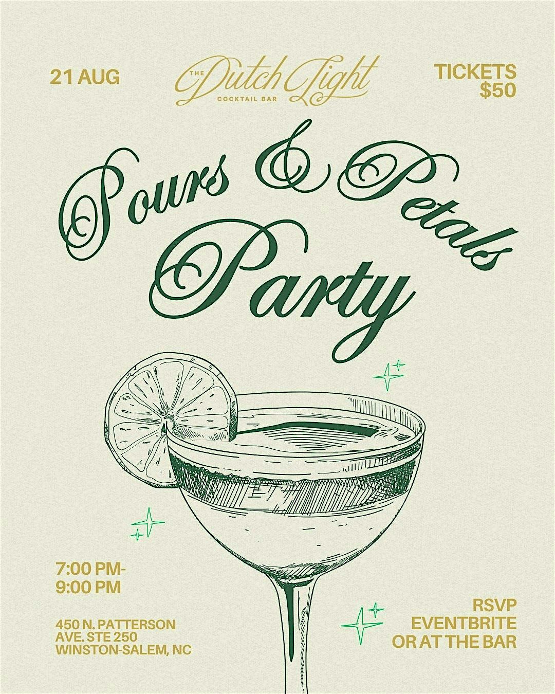 Pours & Petals Party