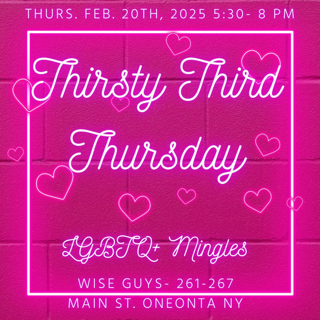 THIRSTY THIRD THURSDAY! 