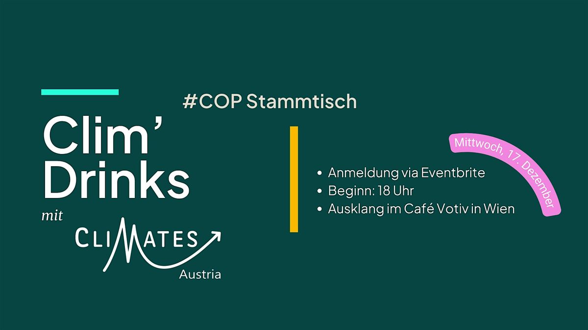 ClimDrinks #COP Stammtisch