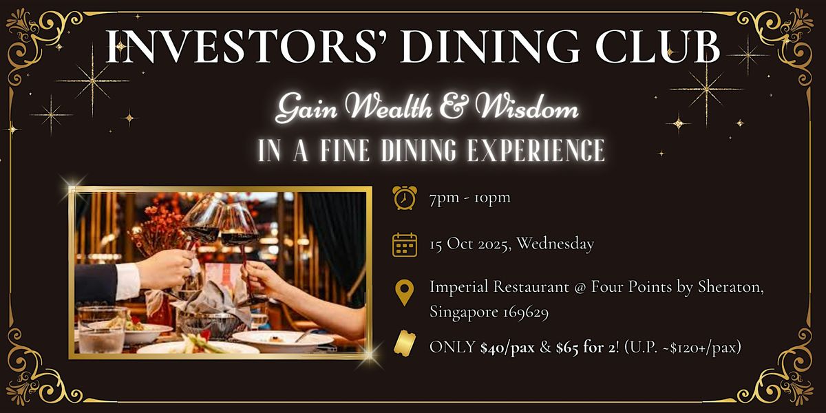 Exclusive Market Outlook & Dining Experience @ Four Points by Sheraton