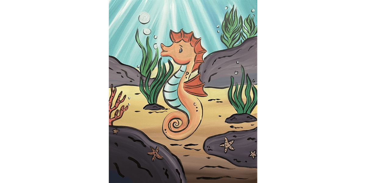Singing Seahorse - Paint and Sip in Phoenix | Classpop!\u2122