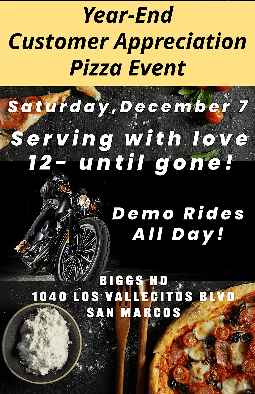 Year-end Customer Appreciation Pizza Party Event and Demo Day