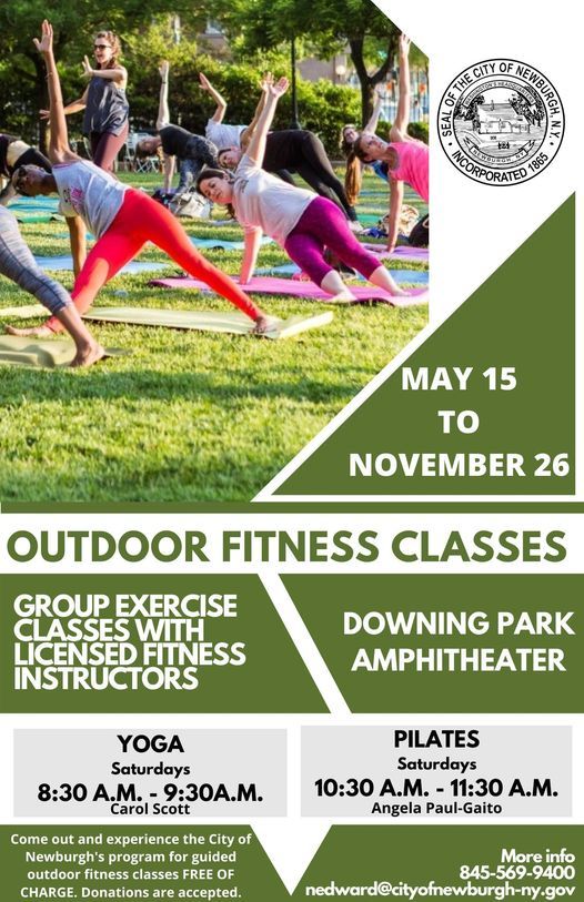 Outdoor Fitness Classes Downing Park Newburgh 15 May 2021