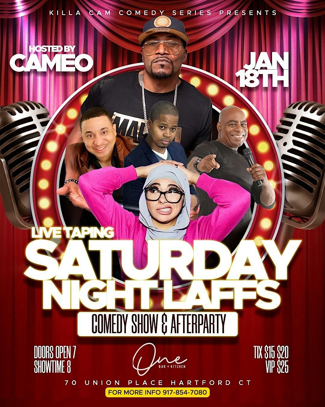 Saturday Nite Laffs \/ Sat January18th \/ Hartford, Conn.