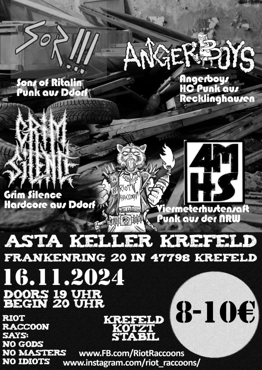 Angerboys, Sons of Ritalin,Grim Silence, 4MHS