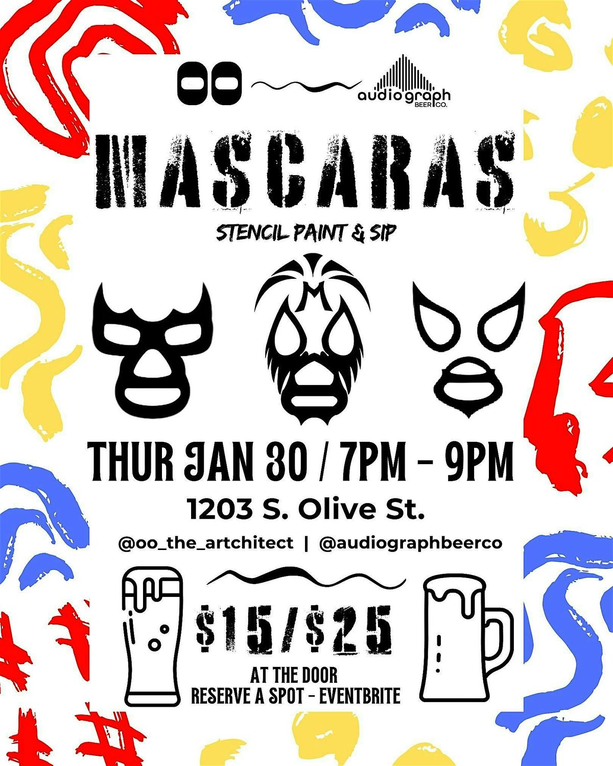 MASCARAS II : STENCIL PAINT & SIP