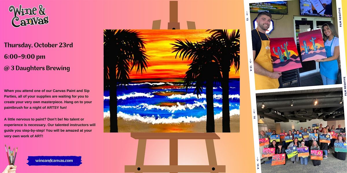 St Pete Paint Night - Sunset on Fire