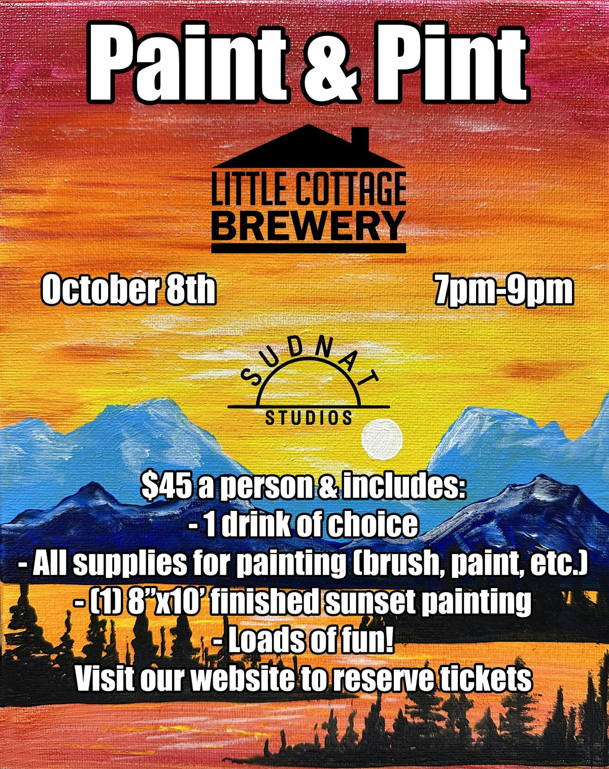 Paint & Pint @ Little Cottage
