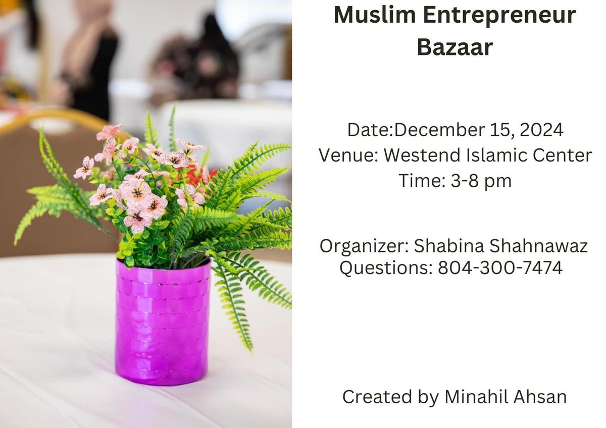 Muslim Empowerment Entrepreneur Bazaar